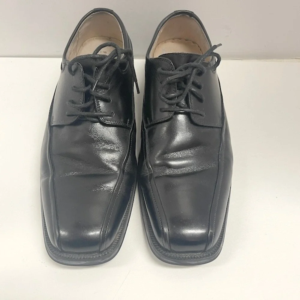 Florsheim Cortland Moc Toe Oxford Men's Black Leather Dress Shoes Size‎ 8D